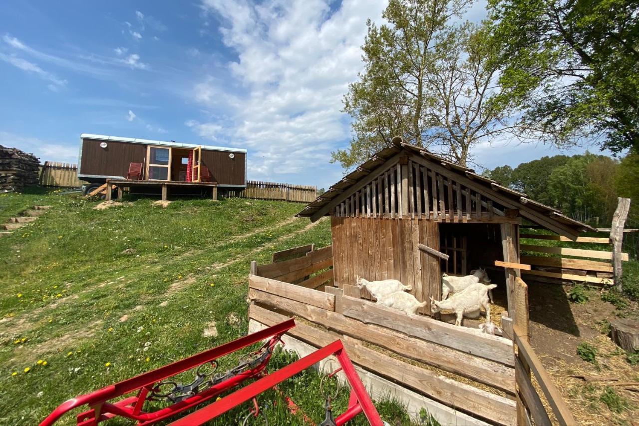 Maringotka Na Samote Na Kozi Farme Hotel Pobezovice Buitenkant foto